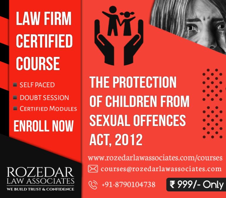 LAW FIRM CERTIFIED COURSES@ROZEDAR LAW ASSOCIATES : REGISTRATIONS ON ROLLING BASIS (SELF-PLACED)