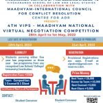 Flyer - 4th VIPS Maadhyam National Negotiation Competition 2022